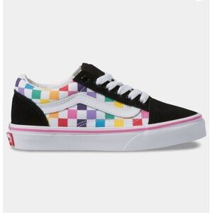 Vans Kids Sneakers - Black and Multicolor Checkered